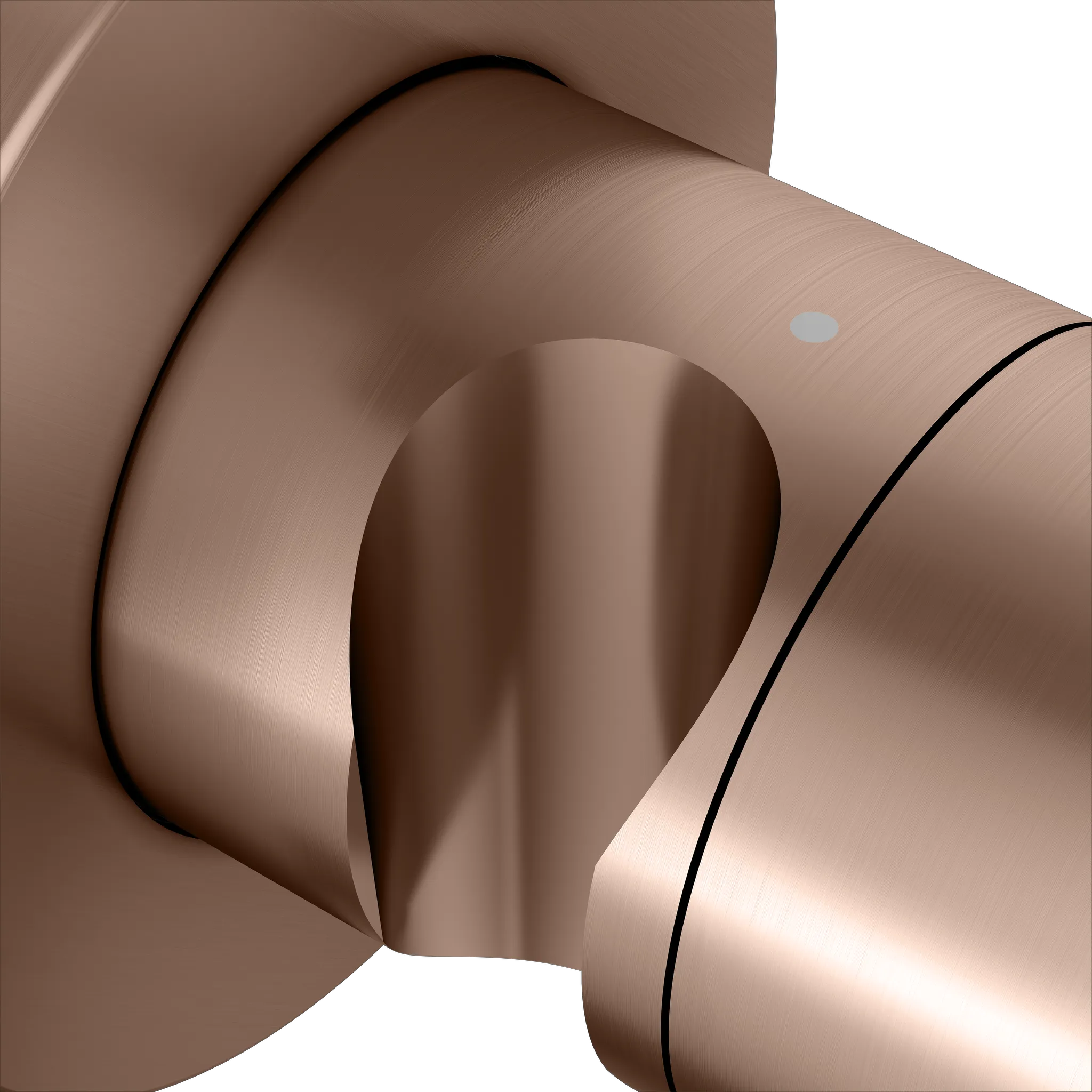 IXMO 2-Wege Umstellventil UP DN15 IXMO Comfort, rund Rotgold gebürstet