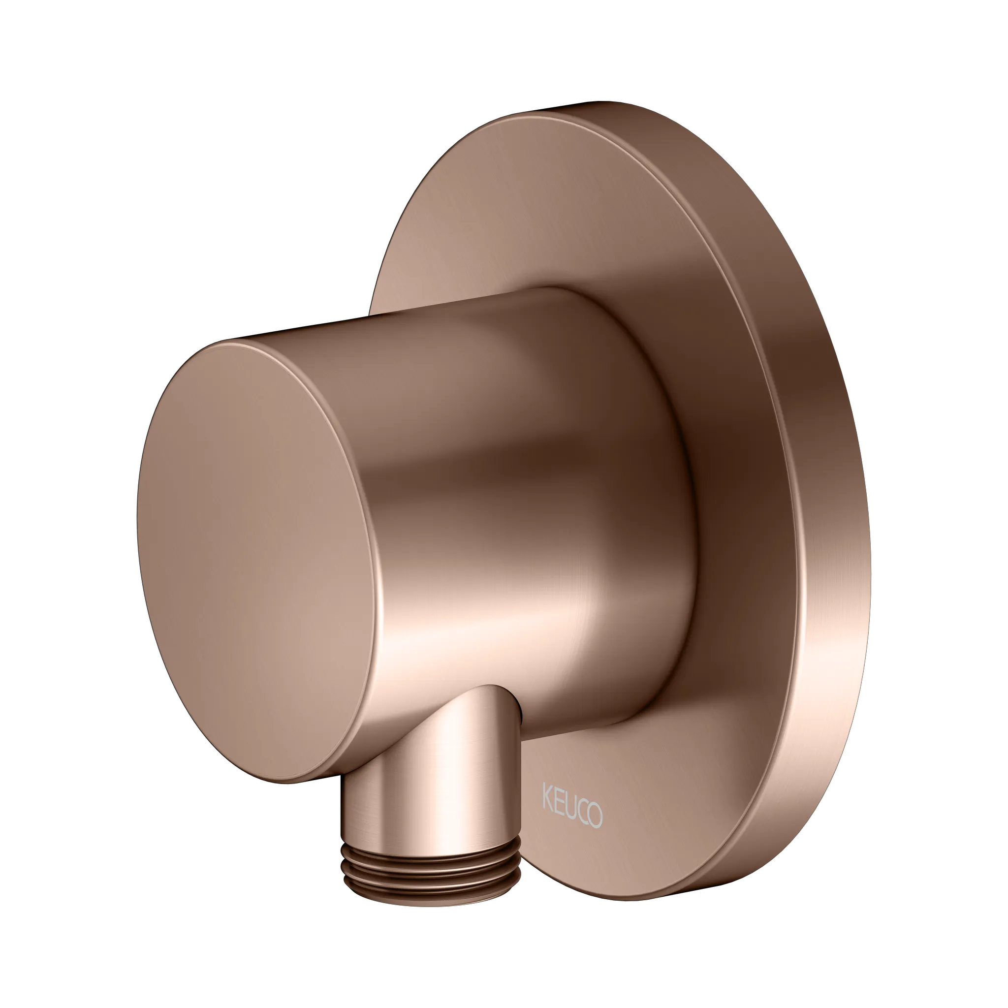 IXMO Schlauchanschluß DN15 rund Rotgold gebürstet