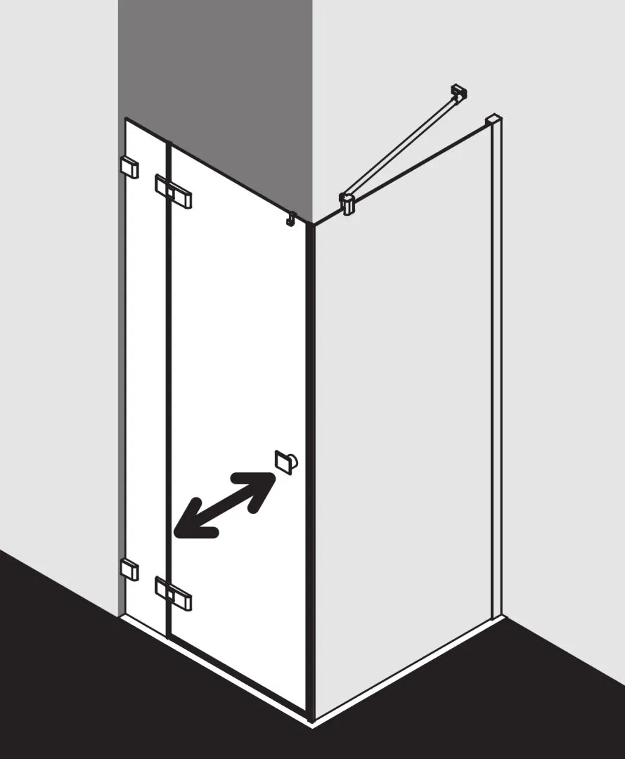 Kermi Duschdesign MENA Seitenwand, ME TWP, 2000x800mm, Silber Hochglanz Kermi Duschdesign MENA Seitenwand, ME TWP, 2000x800mm, Silber Hochglanz