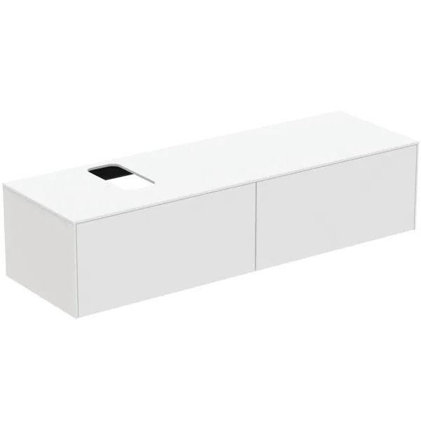 Ideal Standard Waschtischunterschrank „Conca“ 158,7 × 37 × 50,5 cm Weiß matt lackiert