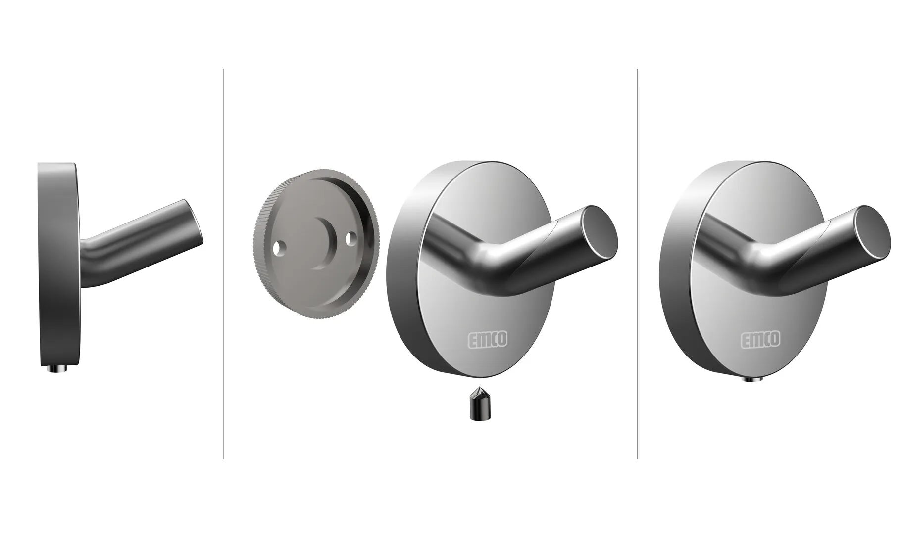 emco round Mantelhakenchrom emco round Mantelhakenchrom