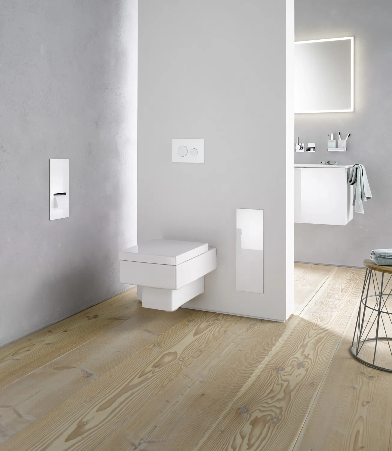 emco Toilettenbürstengarnitur-Modul „asis module 2.0“ 17 × 49,7 × 15,62 cm in optiwhite emco Toilettenbürstengarnitur-Modul „asis module 2.0“ 17 × 49,7 × 15,62 cm in optiwhite