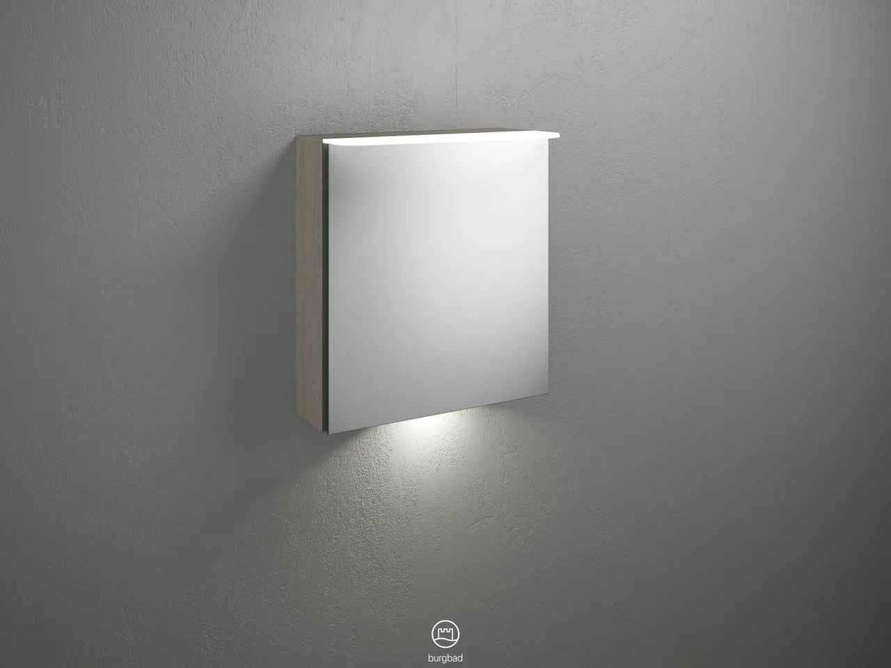 Burgbad Spiegelschrank Badu SFUA060, 310x600x665 mm, LED-Aufsatzleuchte 4200 K, beidseitig verspiegelt Burgbad Spiegelschrank Badu SFUA060, 310x600x665 mm, LED-Aufsatzleuchte 4200 K, beidseitig verspiegelt