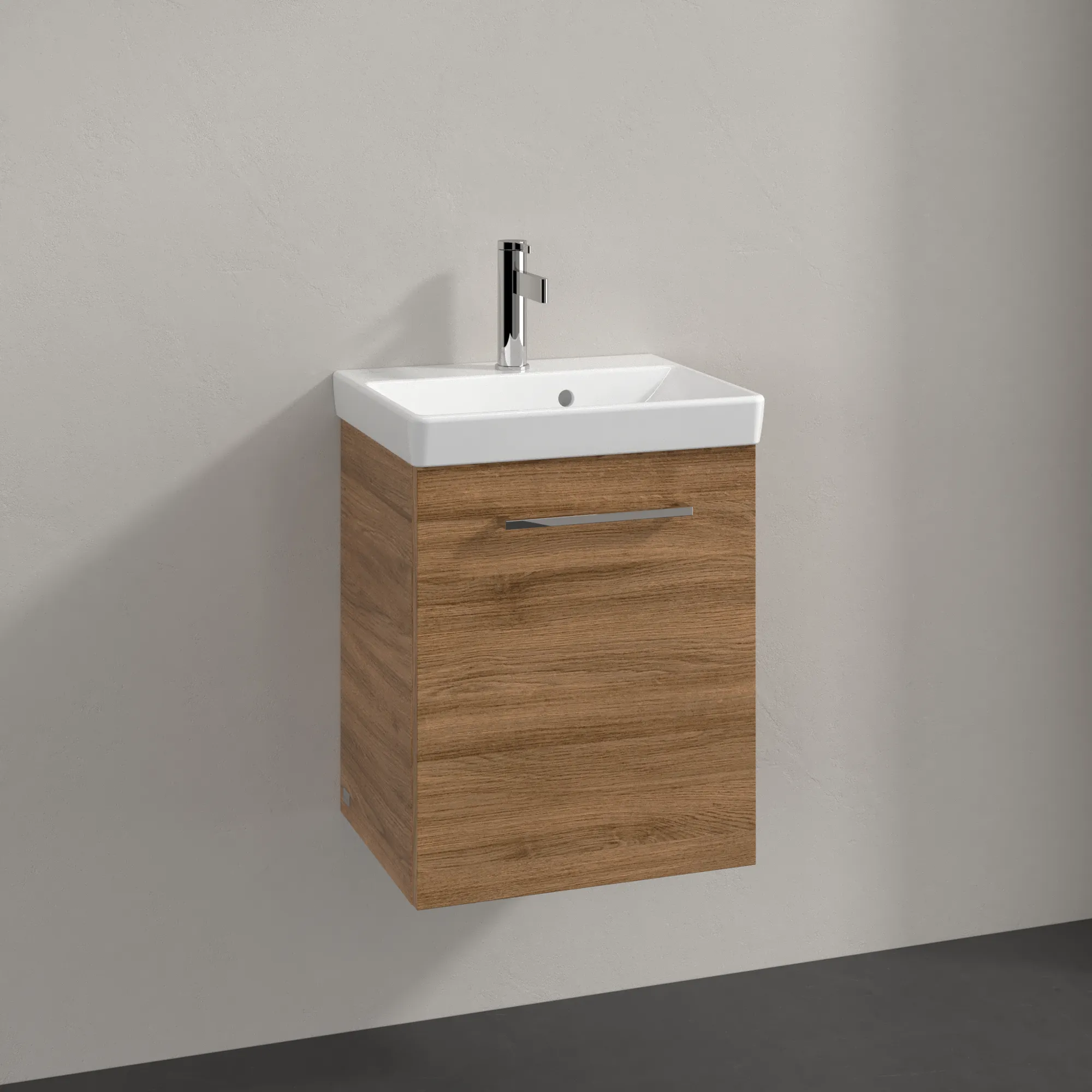 Villeroy & Boch Waschtischunterschrank mit Tür „Avento“ für Schrankwaschtisch 430 × 514 × 352 mm Kansas Oak, Anschlag rechts, Soft Closing, 1 Tür Villeroy & Boch Waschtischunterschrank mit Tür „Avento“ für Schrankwaschtisch 430 × 514 × 352 mm Kansas Oak, Anschlag rechts, Soft Closing, 1 Tür
