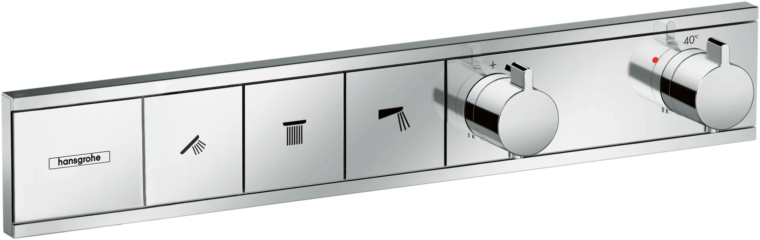 Hansgrohe RainSelect Thermostat Unterputz, Chrom, 3 Verbraucher, max. Durchflussmenge 38 l/min bei 3 bar, einstellbare Temperaturbegrenzung