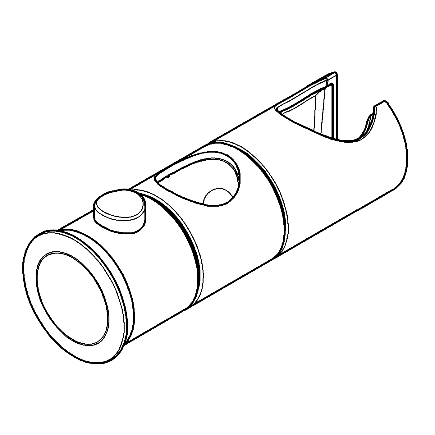 Gleitelement 48093, für Tempesta, Euphoria und Rainshower Brausestangen mit Durchmesser von 22,0 mm, chrom