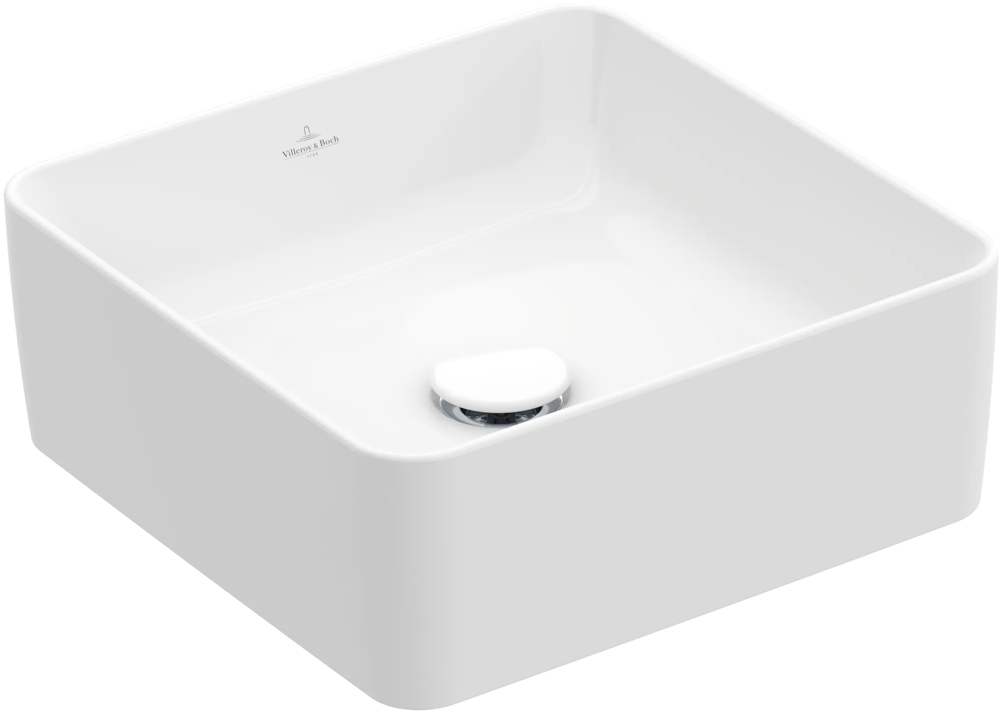 Villeroy & Boch Aufsatzwaschtisch quadrat aus TitanCeram „Collaro“ 145 mm, ohne Hahnlochbohrung in Weiß Alpin Farbe: Weiß Alpin / Oberflächenveredelung: ohne Oberflächenveredelung Villeroy & Boch Aufsatzwaschtisch quadrat aus TitanCeram „Collaro“ 145 mm, ohne Hahnlochbohrung in Weiß Alpin Farbe: Weiß Alpin / Oberflächenveredelung: ohne Oberflächenveredelung