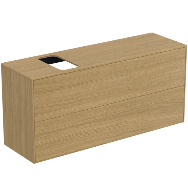 Ideal Standard Waschtischunterschrank „Conca“ 120,2 × 55 × 37,3 cm Eiche hell Furnier Ideal Standard Waschtischunterschrank „Conca“ 120,2 × 55 × 37,3 cm Eiche hell Furnier