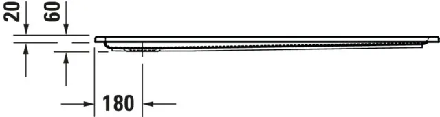Duravit rechteck Duschwanne „Starck Slimline“ 130 × 80 cm ohne Antislip Duravit rechteck Duschwanne „Starck Slimline“ 130 × 80 cm ohne Antislip