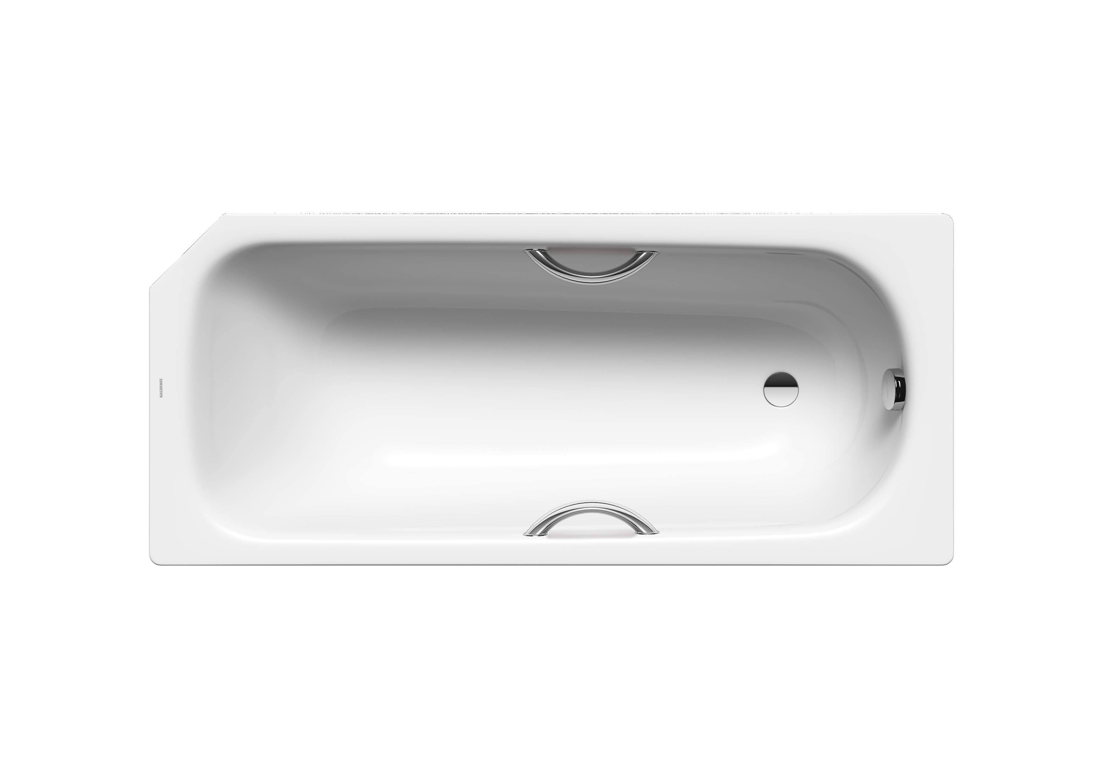 Kaldewei fünfeck rechteck Badewanne „Saniform V2“ Star 160 × 70 cm in alpinweiß, / mit Grifflochbohrungen