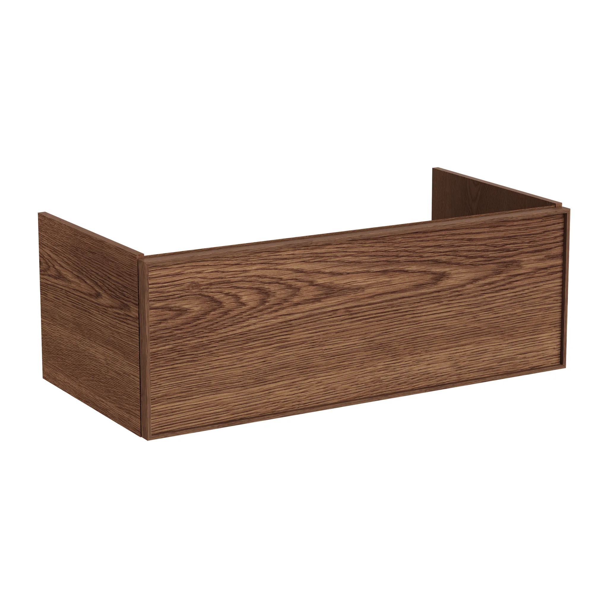 New Metropole Edge Waschtischunterschrank mit 1 Vollauszug 98 x 49 x 35 cm (BxTxH) Echtholzfurnier Walnuss New Metropole Edge Waschtischunterschrank mit 1 Vollauszug 98 x 49 x 35 cm (BxTxH) Echtholzfurnier Walnuss