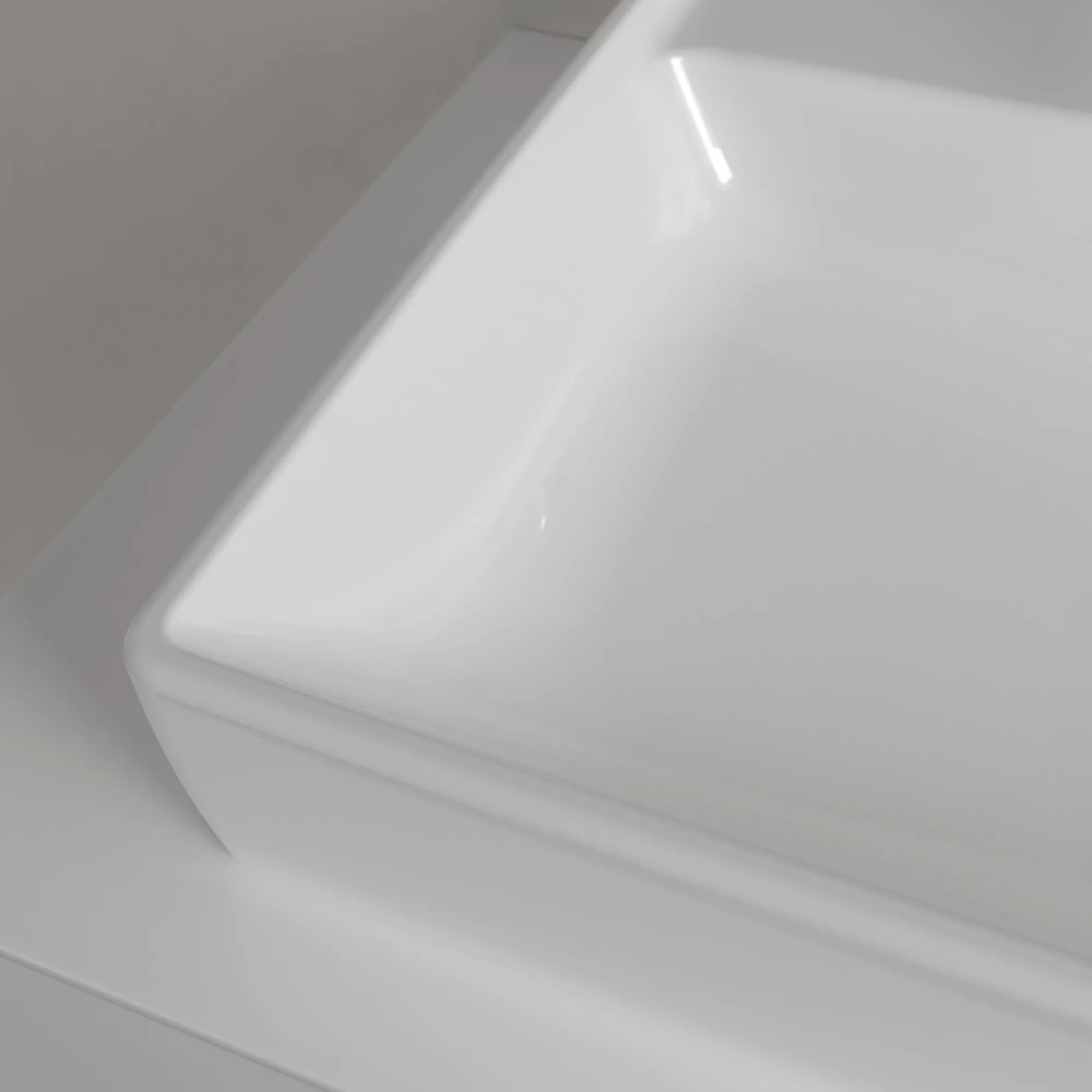 Villeroy & Boch Collaro Wandwaschbecken, 600x470x160 mm, weiß Alpin CeramicPlus, Rechteck, TitanCeram, mit Überlauf Villeroy & Boch Collaro Wandwaschbecken, 600x470x160 mm, weiß Alpin CeramicPlus, Rechteck, TitanCeram, mit Überlauf