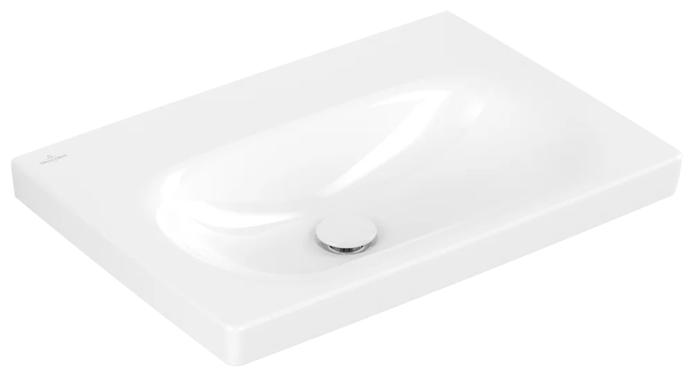 Villeroy & Boch Waschbecken Skyla 5A5168 650x460mm Rechteck ohne Überlauf Weiß Alpin