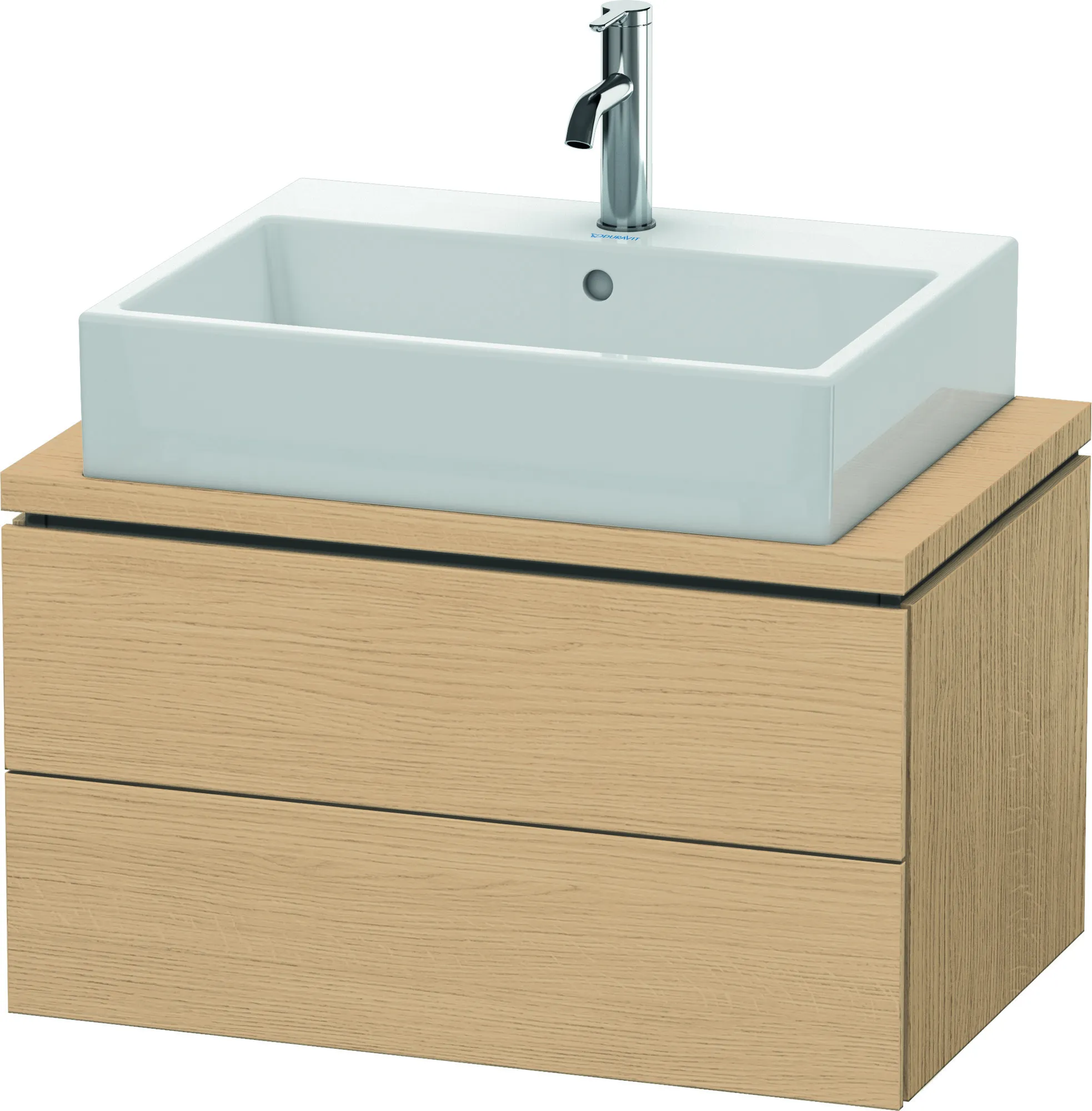 Duravit Waschtischunterschrank wandhängend „L-Cube“ 72 × 40 × 47,7 cm Eiche Natur Duravit Waschtischunterschrank wandhängend „L-Cube“ 72 × 40 × 47,7 cm Eiche Natur
