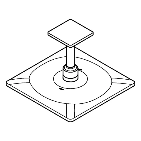 Kopfbrauseset Rainshower SmartActive 310 Cube 26481, 2 Strahlarten, Deckenauslass 142 mm, eckige Form Kopfbrauseset Rainshower SmartActive 310 Cube 26481, 2 Strahlarten, Deckenauslass 142 mm, eckige Form