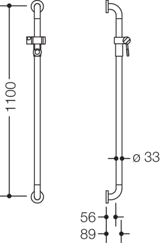 Brausehalterstange „Serie 801“