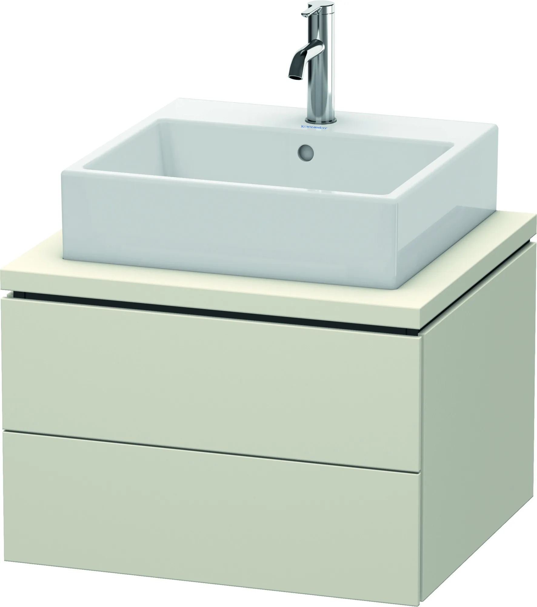 Duravit Waschtischunterschrank wandhängend „L-Cube“ 62 × 40 × 54,7 cm Taupe Matt Duravit Waschtischunterschrank wandhängend „L-Cube“ 62 × 40 × 54,7 cm Taupe Matt