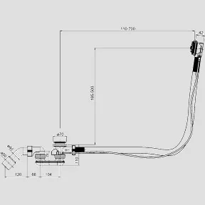 Funktionseinheit SWING+BASIC Bowdenzug 1m BH110