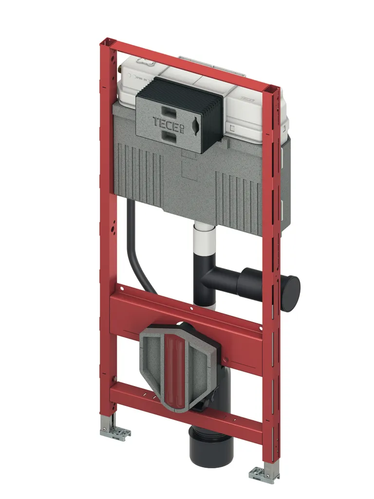 TECEprofil WC-Modul mit Uni-Spülkasten, mit Anschluss für Geruchsabsaugung, Bauhöhe 1120 mm