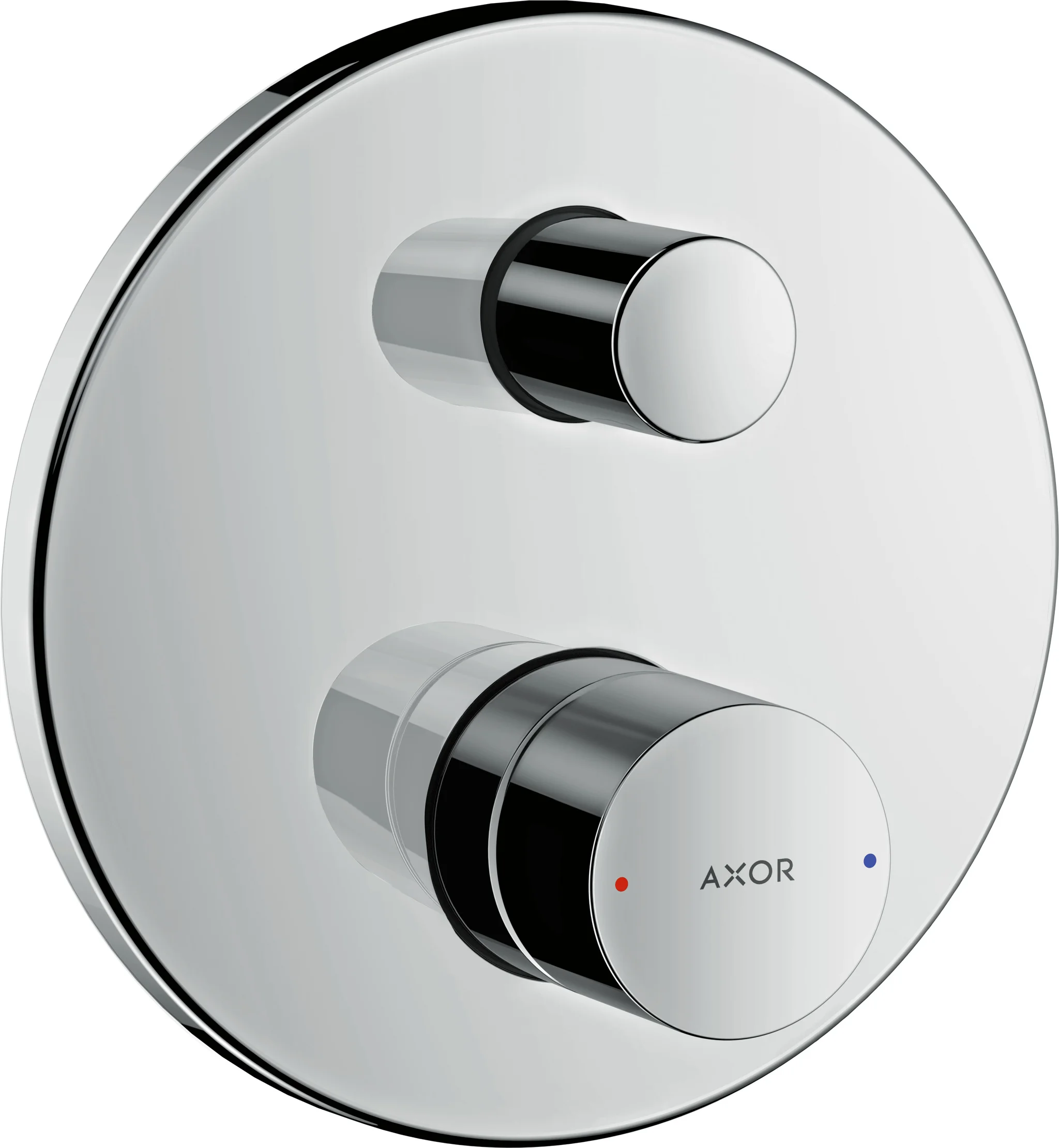 Hansgrohe AXOR Uno Einhebel-Wannenmischer Unterputz mit Zerogriff Chrom, 2 Verbraucher, Keramikmischsystem, einstellbare Temperaturbegrenzung, automatische Rückstellung, Schalldämpfer, für Durchlauferhitzer geeignet