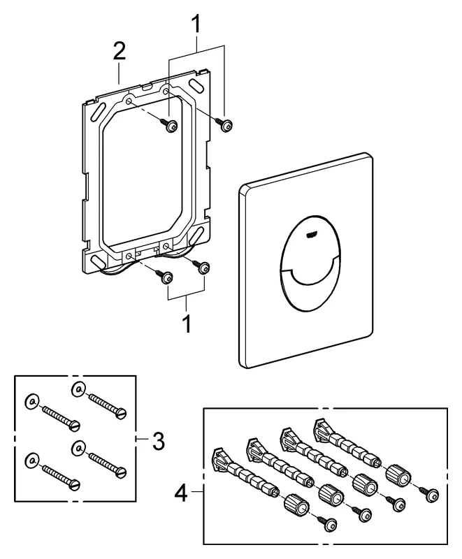 Grohe Skate Air WC-Betätigung 38505, 2-Mengen- und Start & Stopp-Betätigung, alpinweiß Grohe Skate Air WC-Betätigung 38505, 2-Mengen- und Start & Stopp-Betätigung, alpinweiß