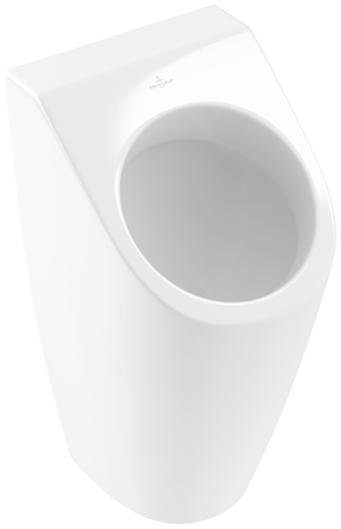 Absaug-Urinal Architectura 558605, 355 x 325 x 680 mm, Oval, mit Zielobjekt, Zulauf verdeckt, Weiß Alpin