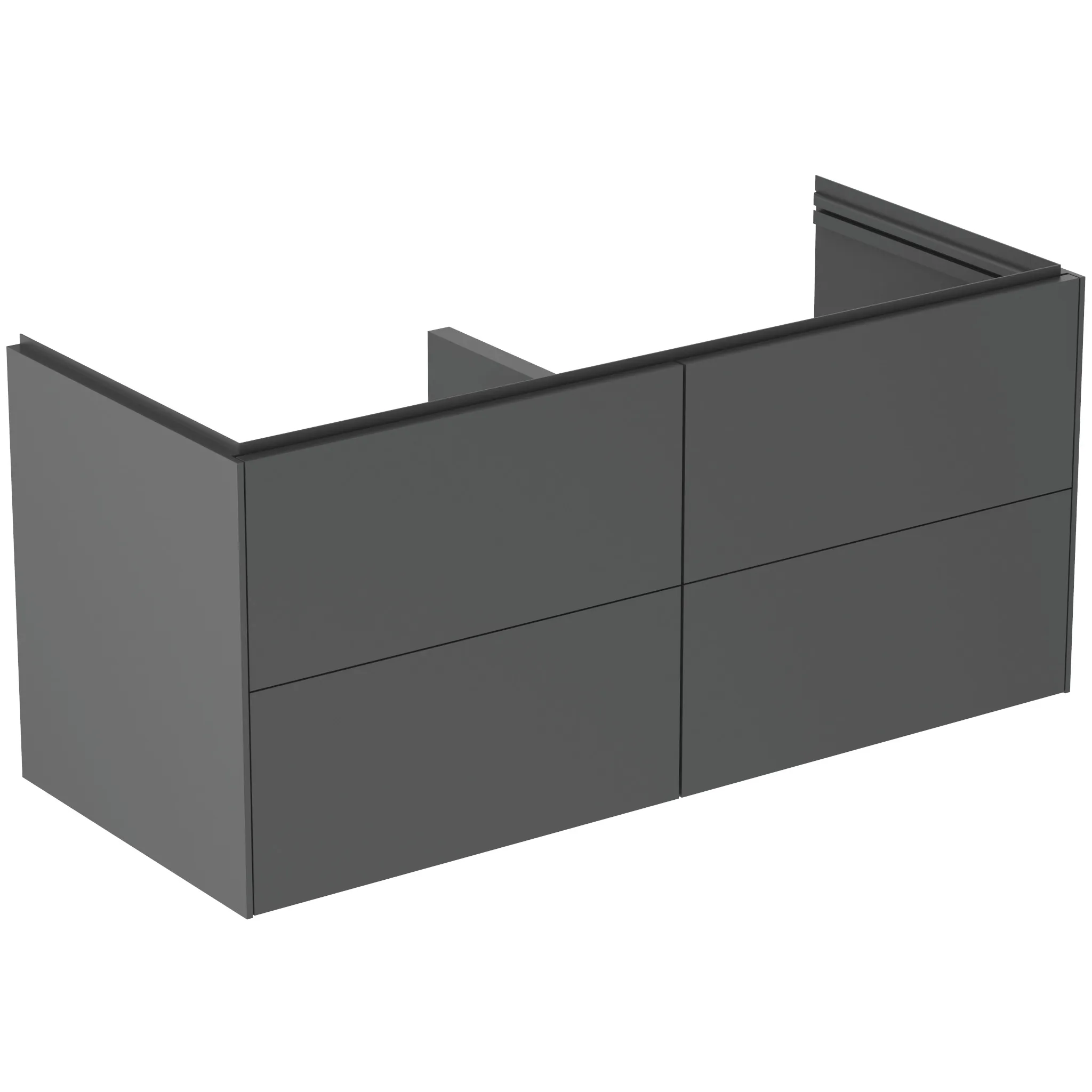 Ideal Standard Möbeldoppelwaschtischunterschrank Conca 1200x505x550mm Anthrazit Ideal Standard Möbeldoppelwaschtischunterschrank Conca 1200x505x550mm Anthrazit