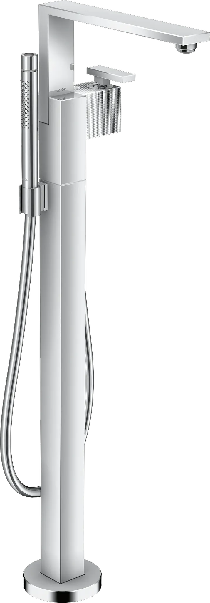 Wannenmischer Axor Edge Fertigset zur Bodenmontage Diamantschliff chrom Wannenmischer Axor Edge Fertigset zur Bodenmontage Diamantschliff chrom