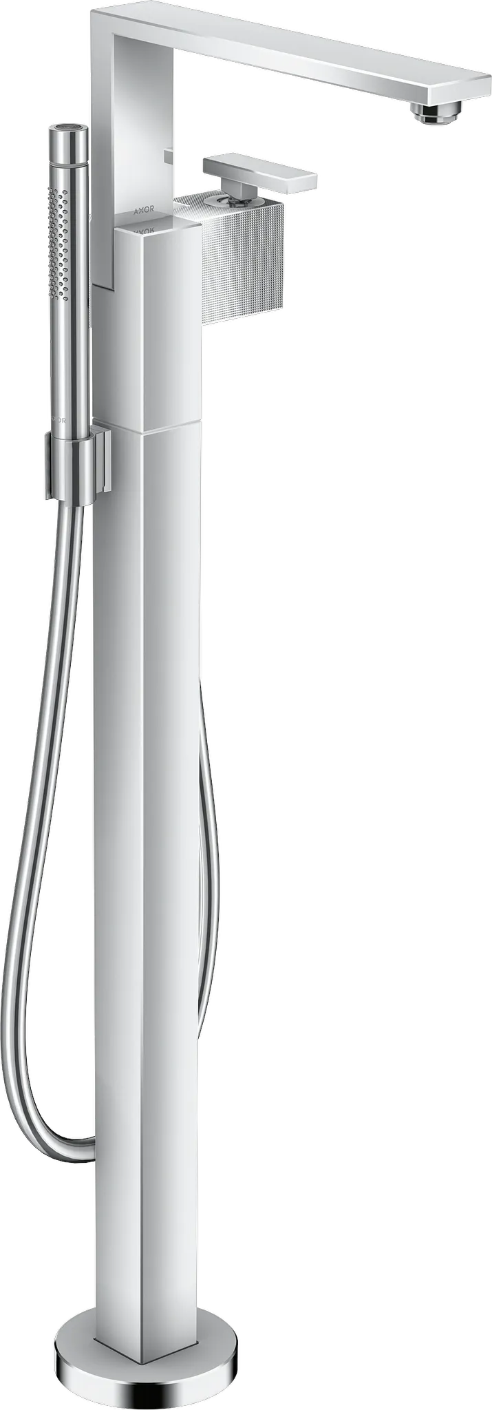 Hansgrohe AXOR Edge Einhebel-Wannenmischer bodenstehend - Diamantschliff, Chrom Hansgrohe AXOR Edge Einhebel-Wannenmischer bodenstehend - Diamantschliff, Chrom