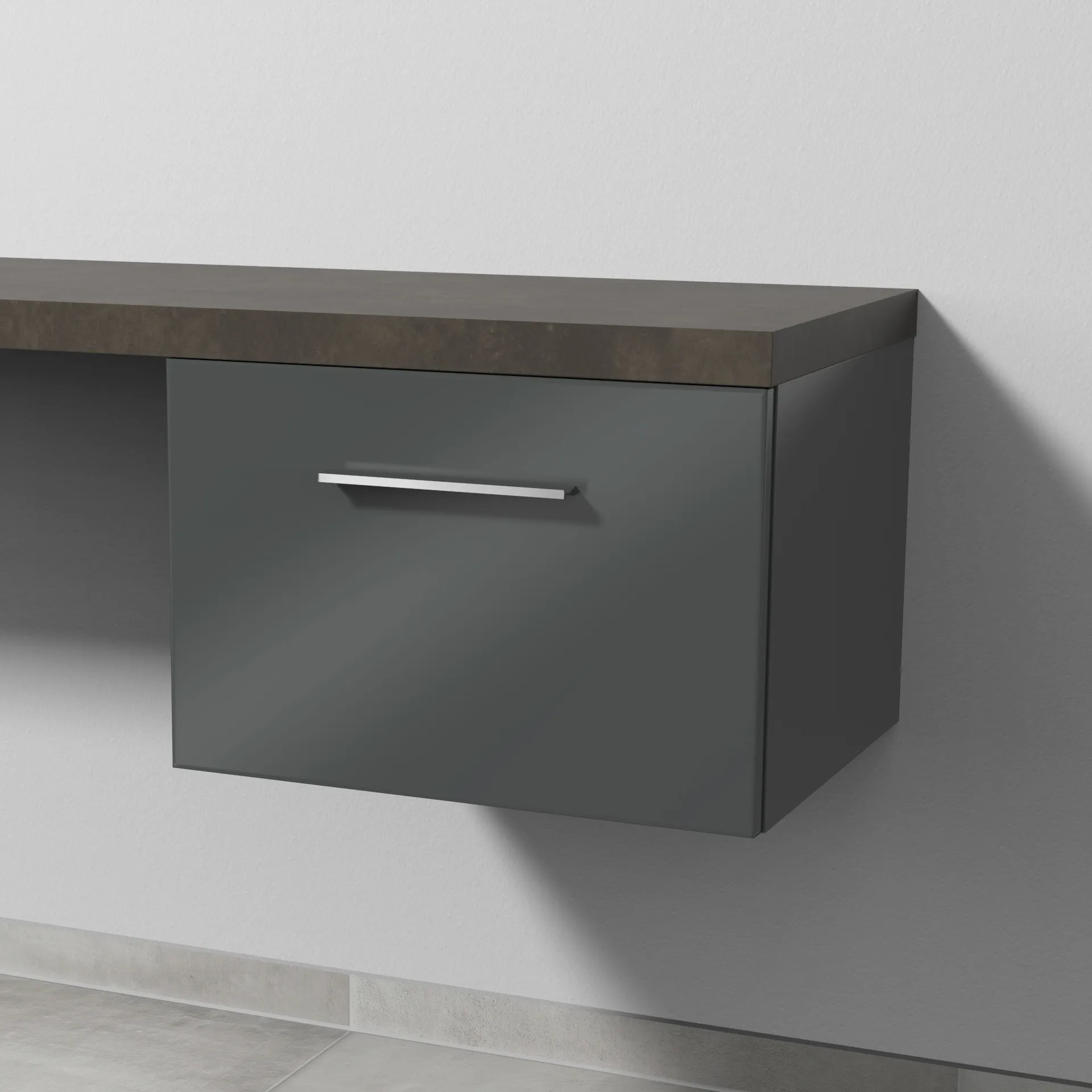 Sanipa Anbauschrank „2morrow“ 500 × 340 × 420 mm in Anthrazit (glanz) Sanipa Anbauschrank „2morrow“ 500 × 340 × 420 mm in Anthrazit (glanz)