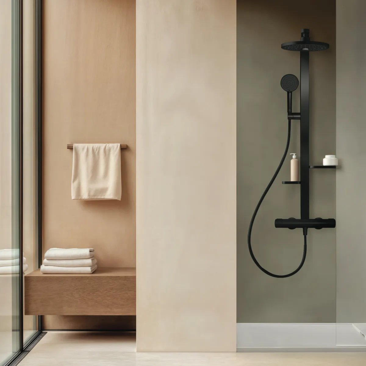 Ideal Standard Duschsystem Ceratherm Alu+ Silk Black Ideal Standard Duschsystem Ceratherm Alu+ Silk Black