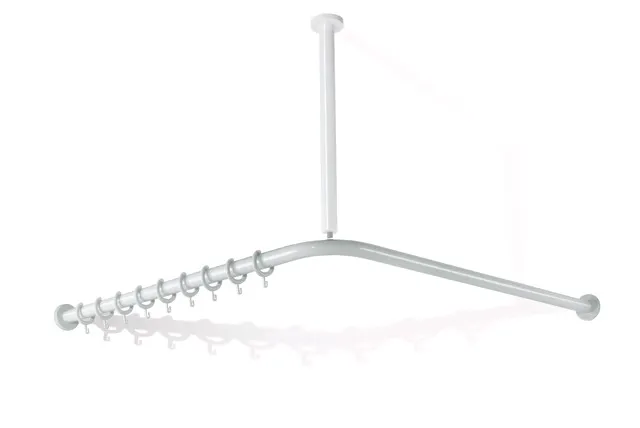 HEWI Duschvorhangstange „Serie 801“ 103,7 × 103,7 cm HEWI Duschvorhangstange „Serie 801“ 103,7 × 103,7 cm