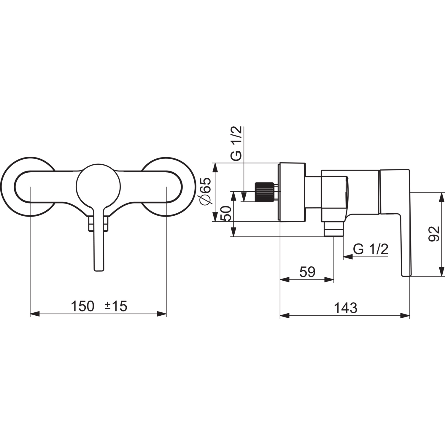 HansaVANTIS Duscharmatur Hansavantis 2022 EHM Brausebatterie 5245 Chrom Pinhebel HansaVANTIS Duscharmatur Hansavantis 2022 EHM Brausebatterie 5245 Chrom Pinhebel