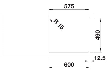 BLANCO SOLIS 340/180-IF/A