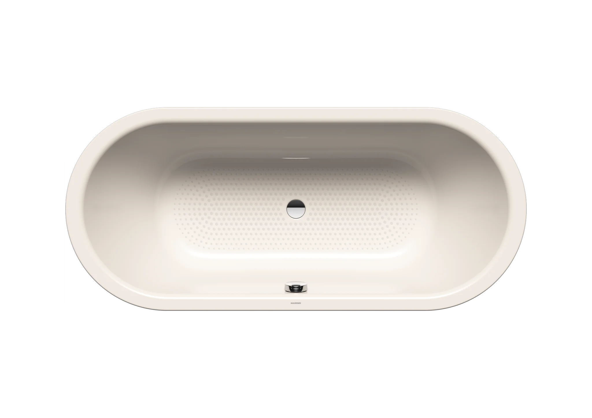 Kaldewei CLASSIC DUO OVAL Badewanne, 1600x700 mm, pergamon, Vollantislip