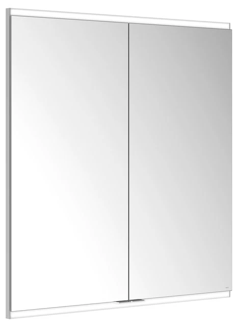 Royal Modular 2.0 800210091000000 Spiegelschrank beleuchtet Wandeinbau, ohne Steckdose 900 x 900 x 120 mm silber-eloxiert