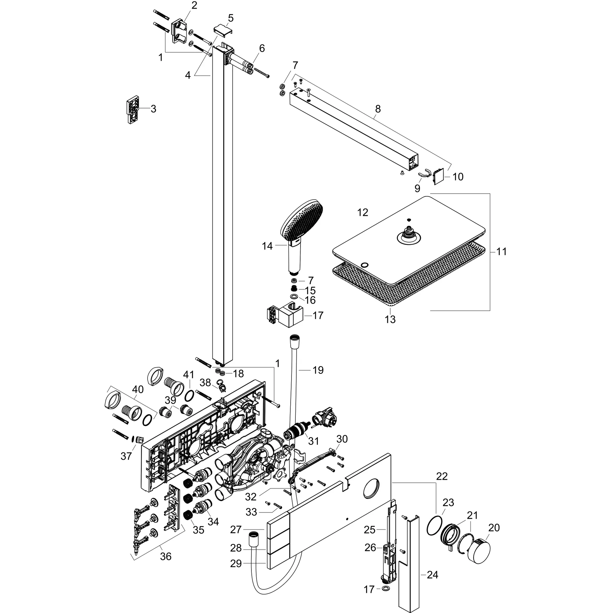 Hansgrohe Duschsystem „Raindance Alive Q“