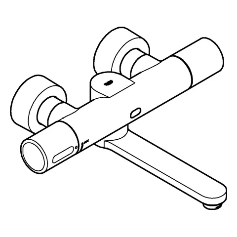 Infrarot-Elektronik für Waschtisch-Wandarmatur Eurosmart Cosmopolitan E Special 36455, mit Mischeinrichtung und Thermostat, 6 V, Ausladung 255 mm, chrom Infrarot-Elektronik für Waschtisch-Wandarmatur Eurosmart Cosmopolitan E Special 36455, mit Mischeinrichtung und Thermostat, 6 V, Ausladung 255 mm, chrom