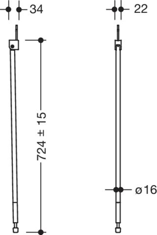 HEWI Bodenstütze „Serie 802 LifeSystem“ in Anthrazit glänzend HEWI Bodenstütze „Serie 802 LifeSystem“ in Anthrazit glänzend