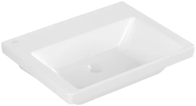 Villeroy & Boch Wandwaschtisch aus TitanCeram „Subway 3.0“ 600 × 470 × 165 mm, ohne Hahnlochbohrung in Weiß Alpin Villeroy & Boch Wandwaschtisch aus TitanCeram „Subway 3.0“ 600 × 470 × 165 mm, ohne Hahnlochbohrung in Weiß Alpin