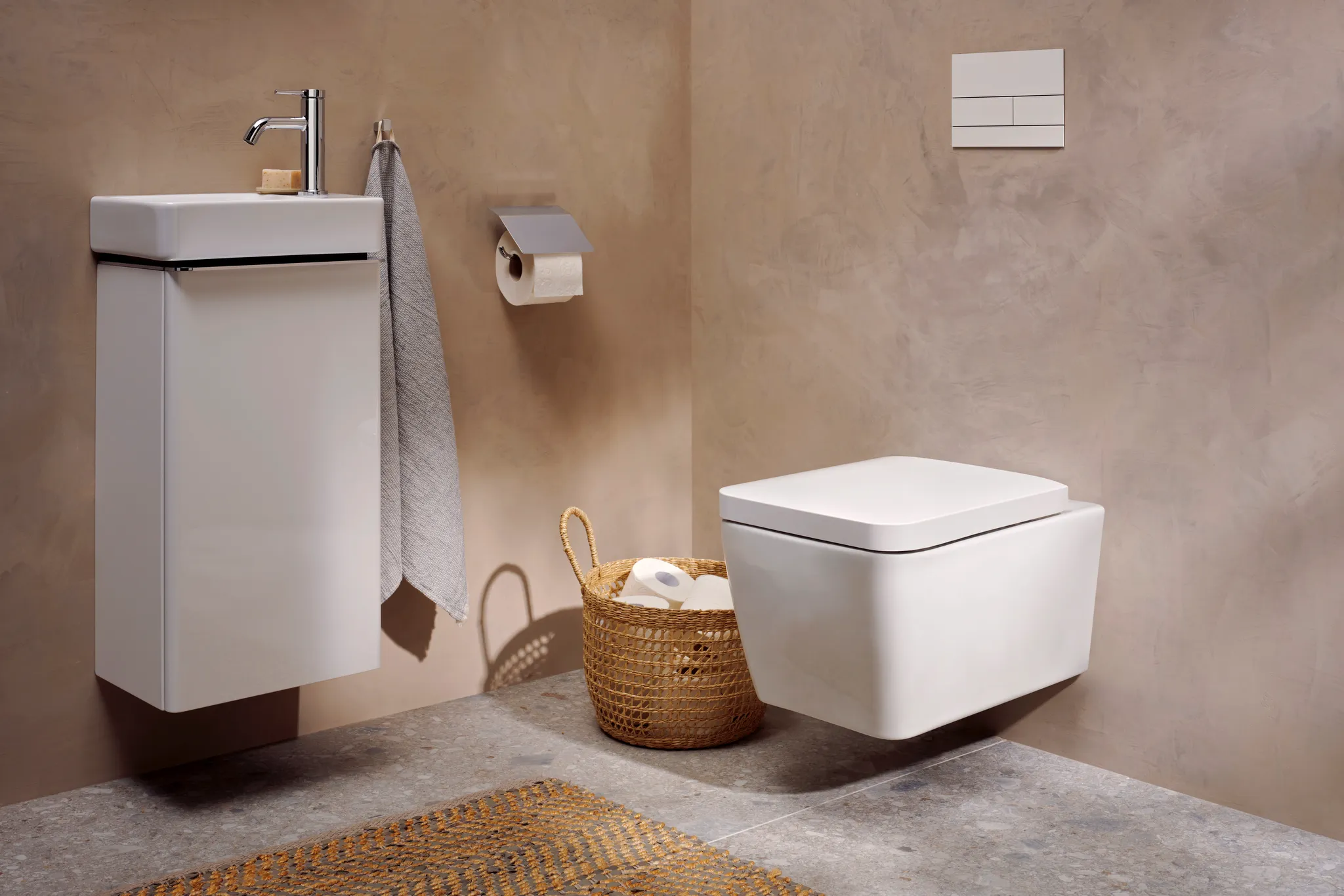 EluPura Q Wand WC Set 540 ohne Spülrand mit WC Sitz mit SoftClose and QuickRelease, SmartClean Weiß EluPura Q Wand WC Set 540 ohne Spülrand mit WC Sitz mit SoftClose and QuickRelease, SmartClean Weiß