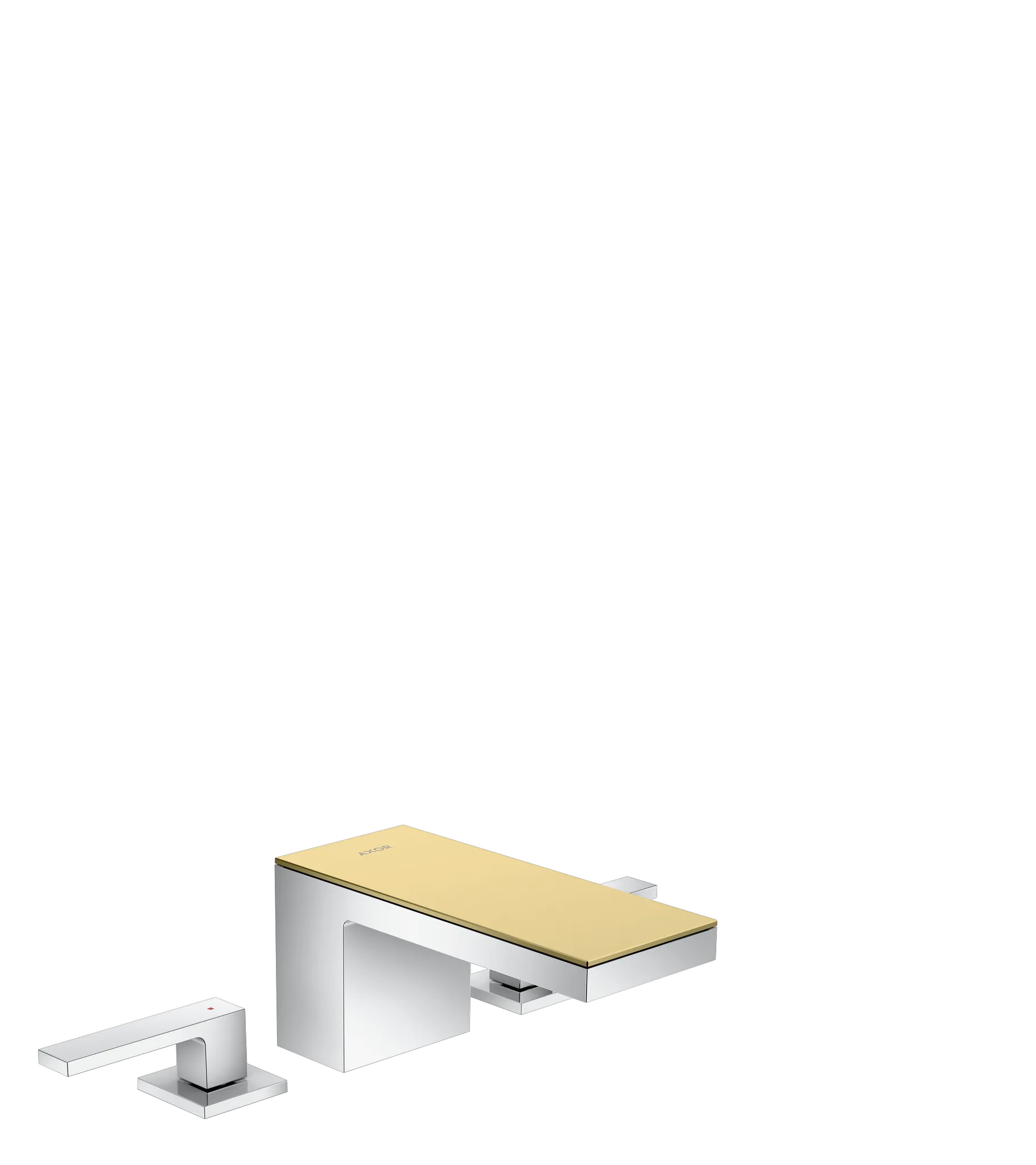 Hansgrohe AXOR MyEdition 3-Loch Waschtischarmatur 70 mit Push-Open Ablaufgarnitur, Chrom Hansgrohe AXOR MyEdition 3-Loch Waschtischarmatur 70 mit Push-Open Ablaufgarnitur, Chrom