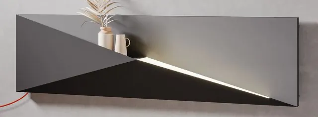 BEMM Design-Elektroheizkörper „Polygon NOW EK“ 180 × 50 cm