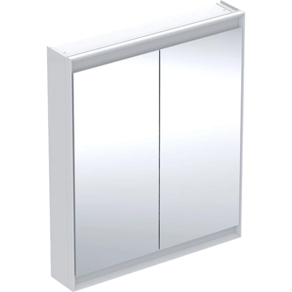 Geberit Spiegelschrank „ONE“ in weiß / Aluminium pulverbeschichtet, Geberit Spiegelschrank „ONE“ in weiß / Aluminium pulverbeschichtet,