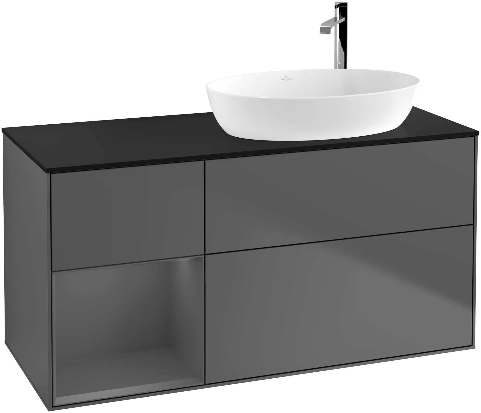 Villeroy & Boch Finion Waschbeckenunterschrank F92 1200x603x501mm anthrazit