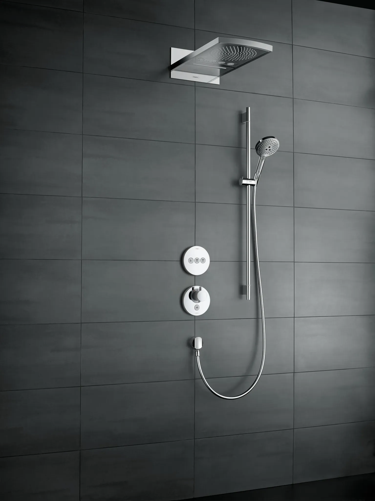 Hansgrohe Raindance Select S 120 3jet Brauseset mit Seifenschale, Chrom Hansgrohe Raindance Select S 120 3jet Brauseset mit Seifenschale, Chrom