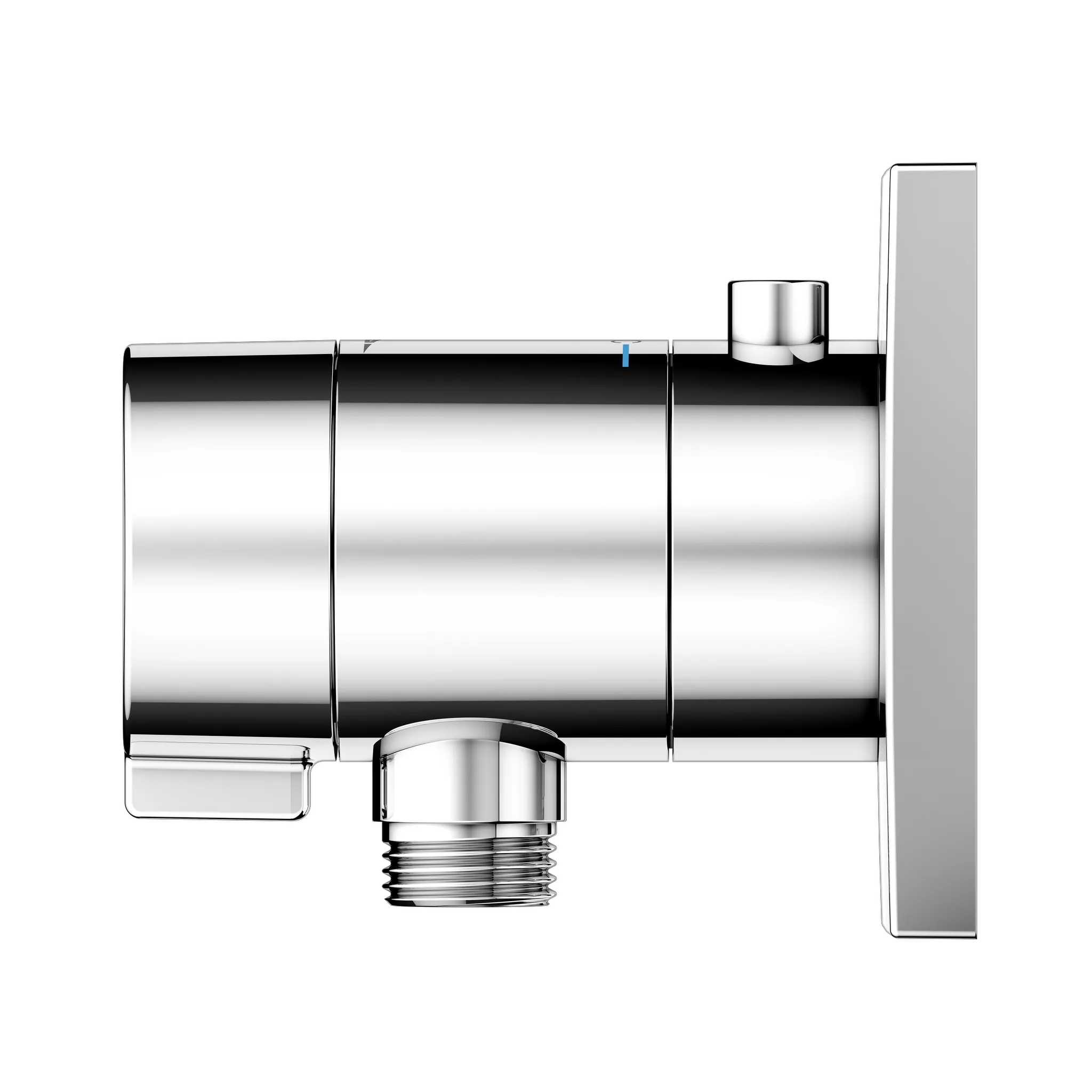 IXMO 59554010002 IXMO_solo Thermostat mit Schlauchanschluß eckig verchromt