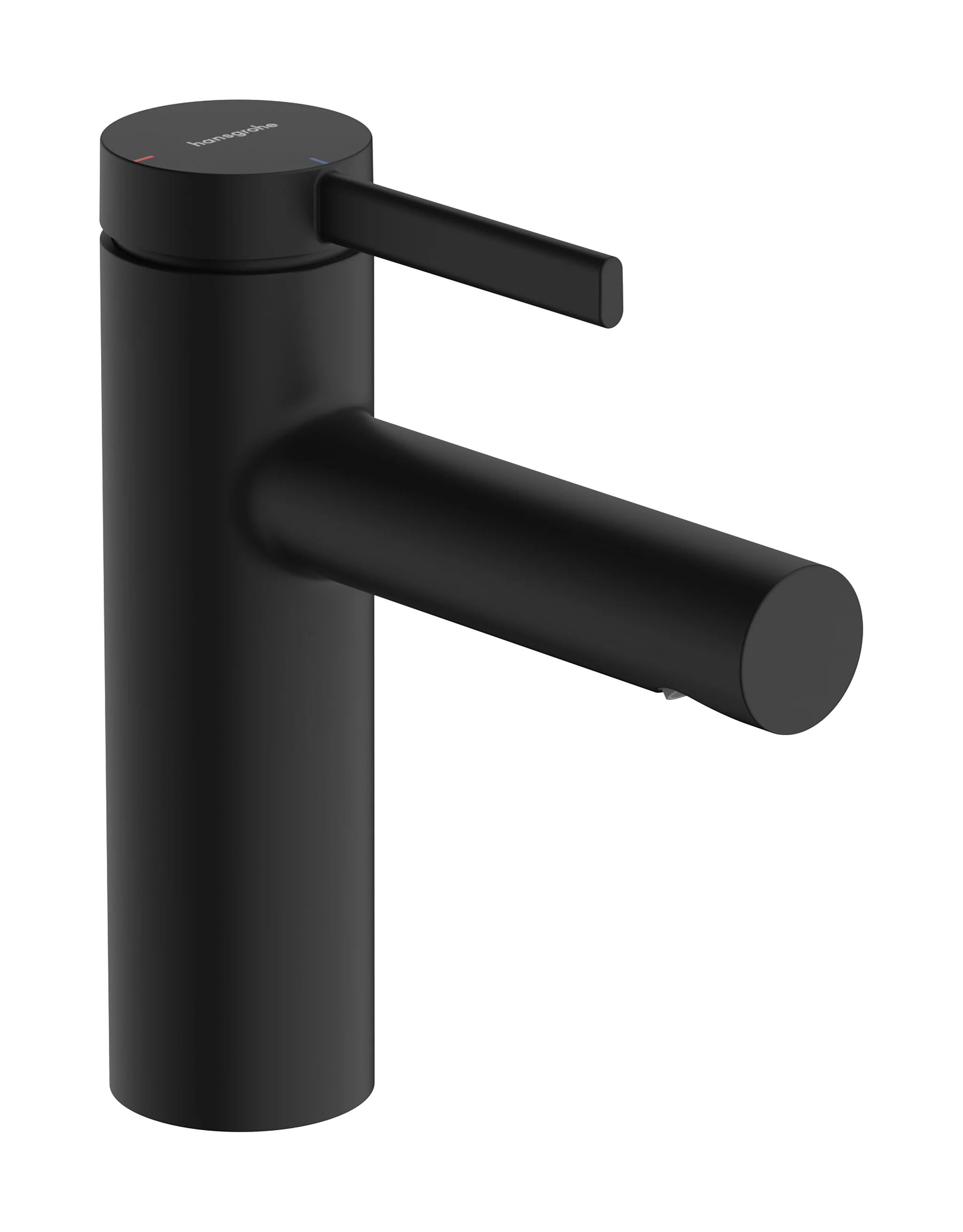 Hansgrohe Zesis S Einhebel-Waschtischmischer 100 CoolStart, mattschwarz, Ausladung 115 mm, Auslaufhöhe 104 mm