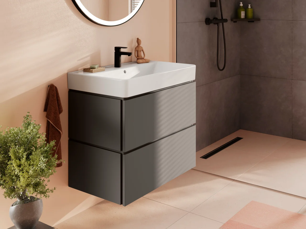 Hansgrohe Xanuia Q Waschtisch, weiß, 800x480 mm, wandhängend mit Hahnloch und Überlauf Hansgrohe Xanuia Q Waschtisch, weiß, 800x480 mm, wandhängend mit Hahnloch und Überlauf
