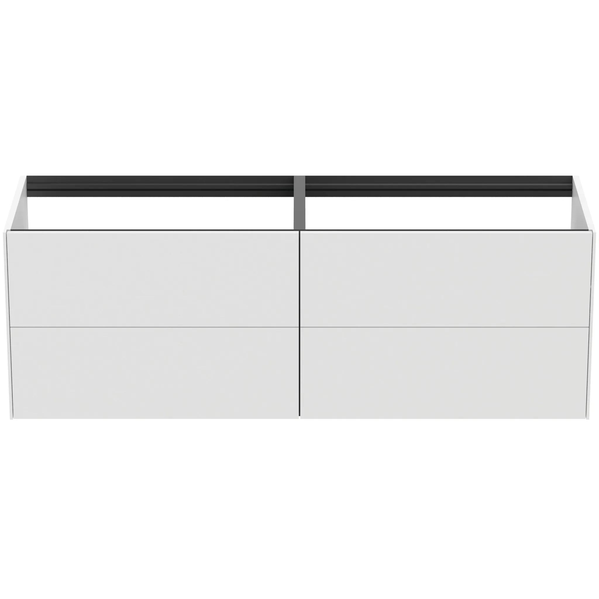 Ideal Standard Waschtischunterschrank „Conca“ 158,5 × 54 × 50,5 cm Weiß matt lackiert Ideal Standard Waschtischunterschrank „Conca“ 158,5 × 54 × 50,5 cm Weiß matt lackiert